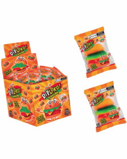 DIP LOKO TUTTI-FRUTTI BURGUER 15G DISPLAY C/24UN (24X15G)