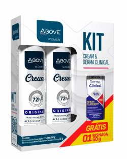 ABOVE KIT DES CREAM 2X150ML+DERMA CLINICAL 50G WOMAN SERUM CLAREADOR