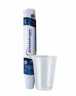 CRISTALCOPO COPO DESC. TRANSP. 180ML 100UN CX C/25UN