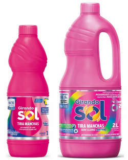 GIRANDO SOL TIRA MANCHAS S/ CLORO 1L E 2L