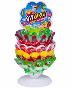 DIP LOKO LOLLIPOP FAST FOOD SORTIDOS 15G DISPLAY C/60UN (60X15G)