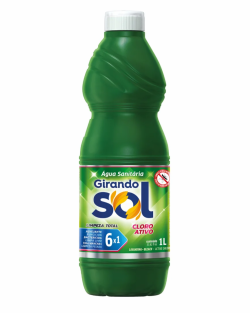 GIRANDO SOL AGUA SANITARIA VERDE 1L CX/12UN 