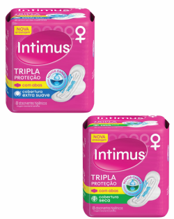 INTIMUS ABSORVENTE COM 8 UNID.