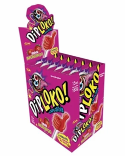 DIP LOKO BOOOM MORANGO 11G DISPLAY C/15UN (15X11G)